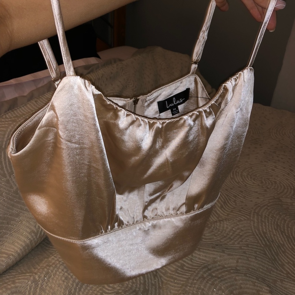Satin blouse tank - Picture 2 of 5